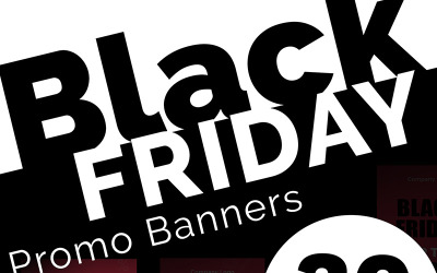 Pacchetto di banner promozionali del Black Friday
