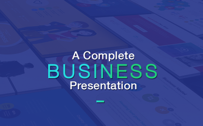 Plano de negócios e apresentação de marketing - modelo de apresentação