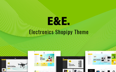Reszponzív E&E - Electronics Shopify sablon 73824