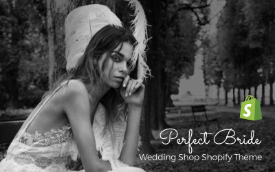 Tema Shopify "Perfect Bride - Sophisticated Wedding Online Store" #73814