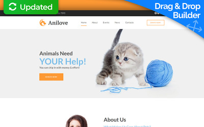Anilove - Animal Shelter Moto CMS 3 Template