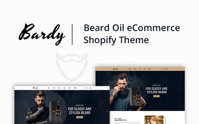 "Bardy - Beard Oil" - адаптивний Shopify шаблон №73919