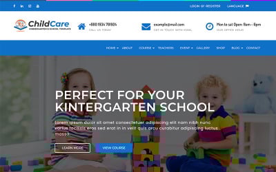 ChildCare - HTML-Vorlage für Kindergarten und Schule