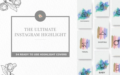 Instagram Highlight Social Media Vorlage