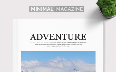 Minimal Indesign Magazine - Huisstijlsjabloon