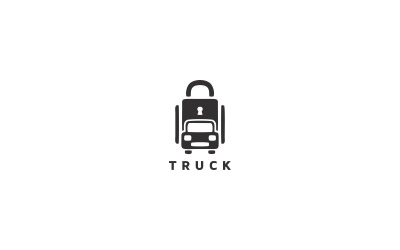 Modello di logo di camion
