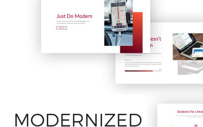 Modern tiszta bemutató PowerPoint sablon