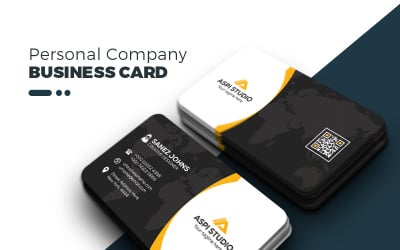 Personal Business Card - Corporate Identity Template