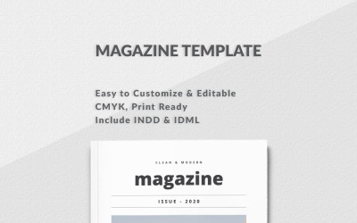 Plantilla De Identidad Corporativa "Clean and Modern Minimalist Magazine Layout" #73962