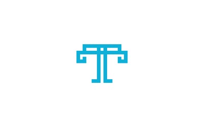 Plantilla de logotipo de letra T