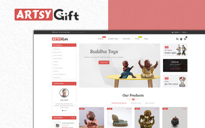 Artsygift- Presentbutik PrestaShop-tema