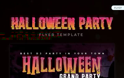 Halloween Grand Party Flyer - šablona Corporate Identity