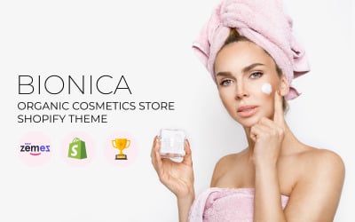 Bionika - motyw Shopify dla sklepu z kosmetykami organicznymi