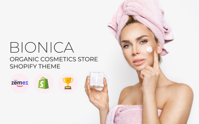 Bionika - Shopify-thema van de winkel voor biologische cosmetica
