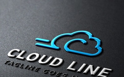 Cloud Line Logo Template