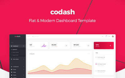 Codash - Duyarlı Yönetici Şablonu