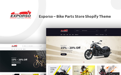 Exporso - Магазин запчастей для велосипедов Shopify Тема