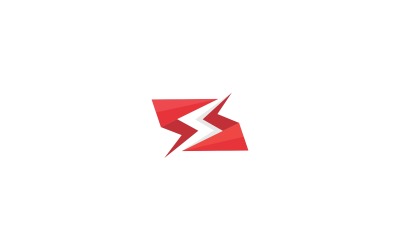 Modèle de logo S Bolt