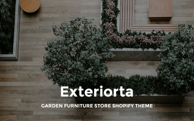 Modello Shopify Responsive #74078 "Exteriorta - Stylish Exterior Design Online"