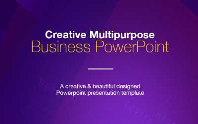 Modelo de PowerPoint comercial multifuncional criativo