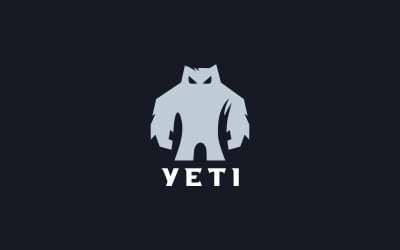 Plantilla icónica del logotipo de Yeti