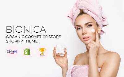 Responsive Bionika - Organic Cosmetics Store Shopify Theme #74011
