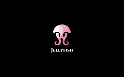 Шаблон логотипа медузы