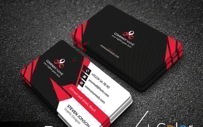 Webentwickler-Visitenkarte - Corporate Identity-Vorlage