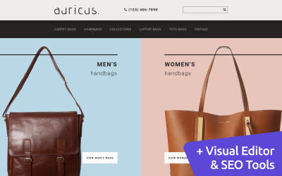 Auricus - torebka szablon e-commerce MotoCMS