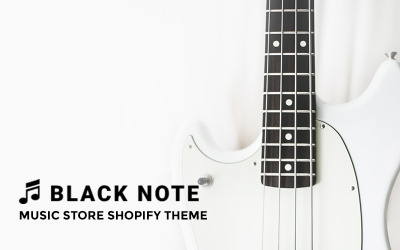 Black Note - hudební obchod Shopify Theme