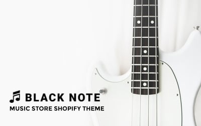 Black Note - Thème Shopify pour magasin de musique