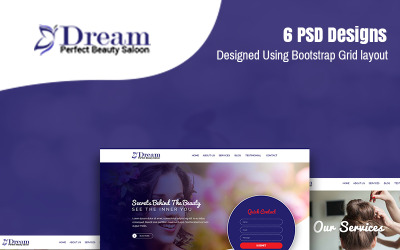 Dream - Plantilla PSD de belleza multipropósito