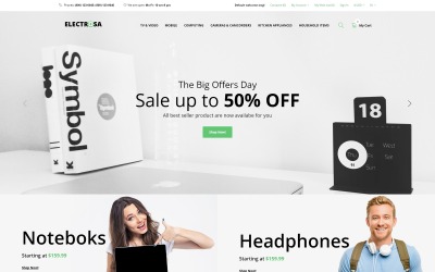 Electrosa - Elektronikbutik OpenCart-mall