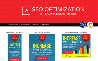 Modello Animated Banner #74126 "Professional Services | SEO Ad"
