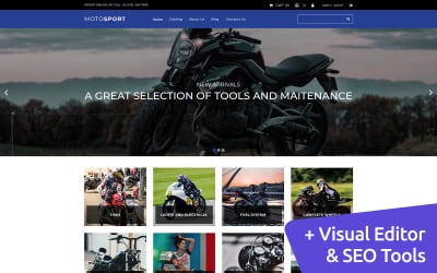 Motosport MotoCMS电子商务模板
