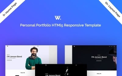 Plantilla web HTML5 de Bootstrap para portafolio personal de bienestar