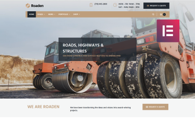 Roaden - Road Construction WordPress Elementor Theme