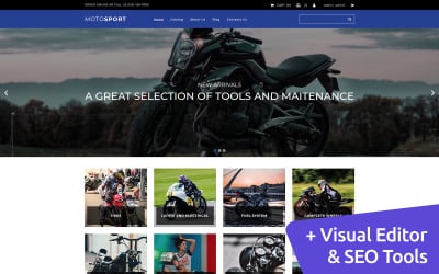 Шаблон электронной коммерции Motosport MotoCMS