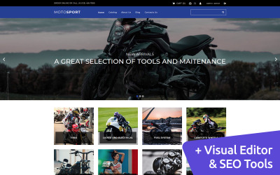 Szablon e-commerce Motosport MotoCMS