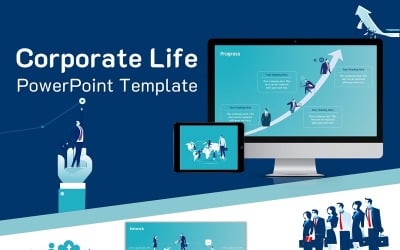 Corporate Life PowerPoint template