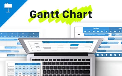 Diagrama de Gantt: plantilla de Keynote