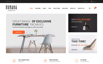 Hurama - Responsivt och anpassningsbart Magento-tema