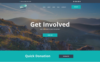 LifeisWild - Wild Life Moto CMS HTML Template