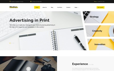 Median - Advertising Agency Multipage Modern №74225