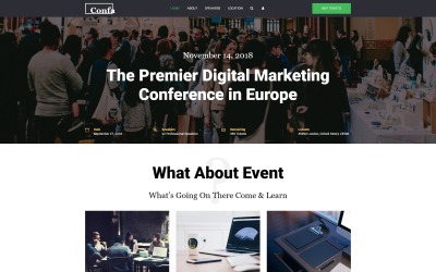 Confa - Plantilla Joomla para eventos