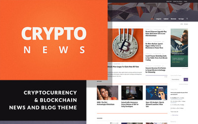 Crypto News - Cryptocurrency &amp;amp; Bitcoin WordPress Theme