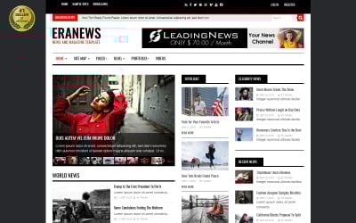 Eranews News and Magazine Joomla 4 a Joomla 3 Template