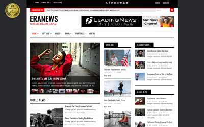 Eranews News e Magazine Joomla 4 e Joomla 3 Template