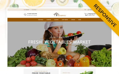 FreshVeg - OpenCart-mall för grönsaker