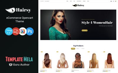 Hairsy - Víceúčelová šablona OpenCart obchodu
